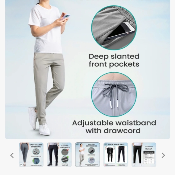 🫟3/$20🫟👖🩶Unisex XL Regular Full Length Glidepants pants🩶👖 - Picture 15 of 15